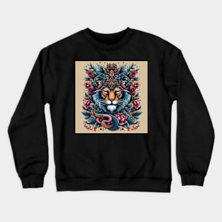 lion illustration Crewneck Sweatshirt